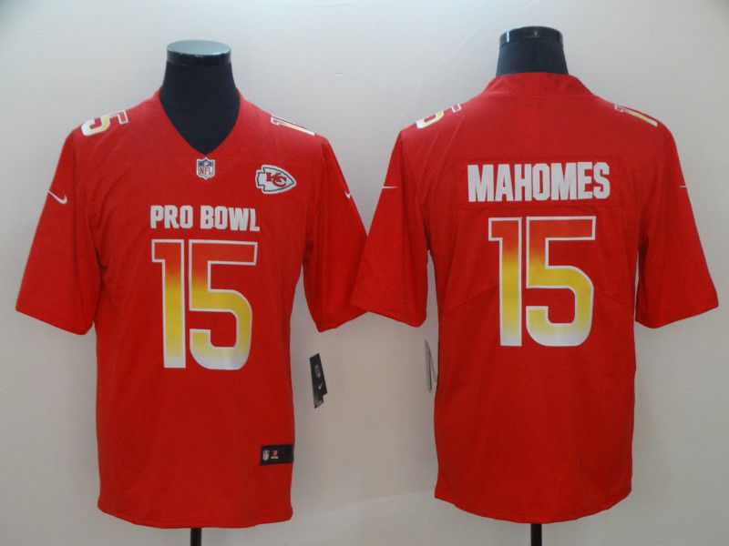 Men Kansas City Chiefs #15 Mahomes Red Nike Royal 2019 Pro Bowl Limited Jersey->chicago bears->NFL Jersey